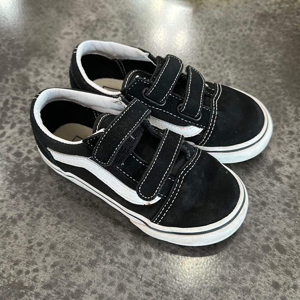 Vans sneakers size 9.5 black and white